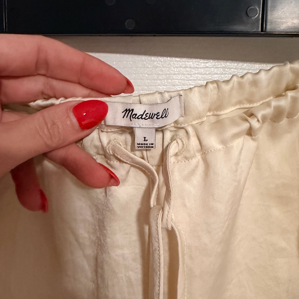 Madewell Cream Women's Trousers - Picture 9 of 11